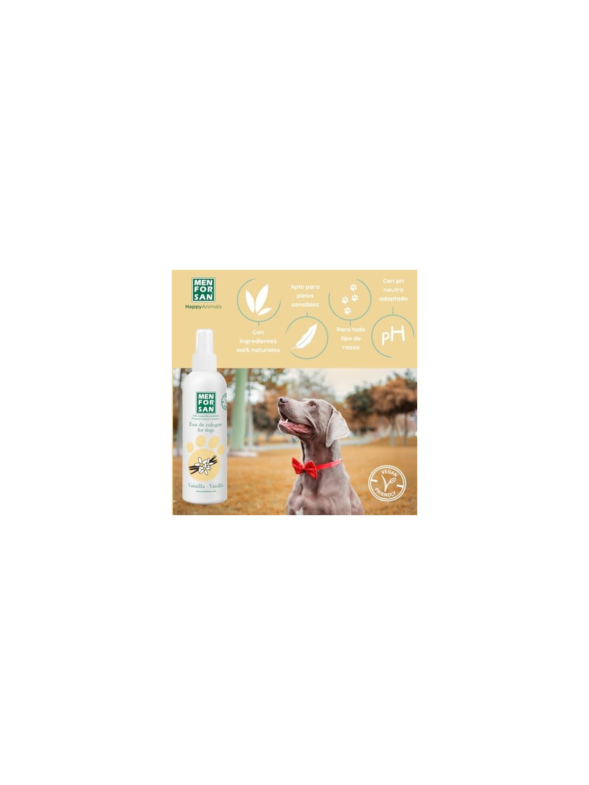 Profumo unisex alla vaniglia per cani Men For San 125ml