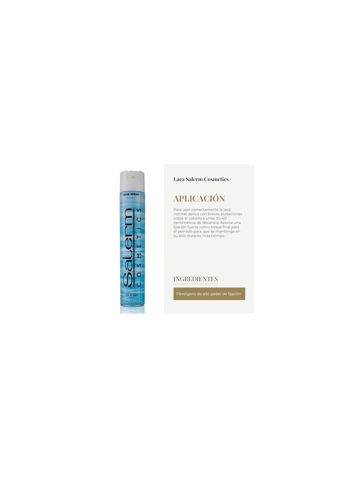 Lacca per capelli normale Salerm 650ml