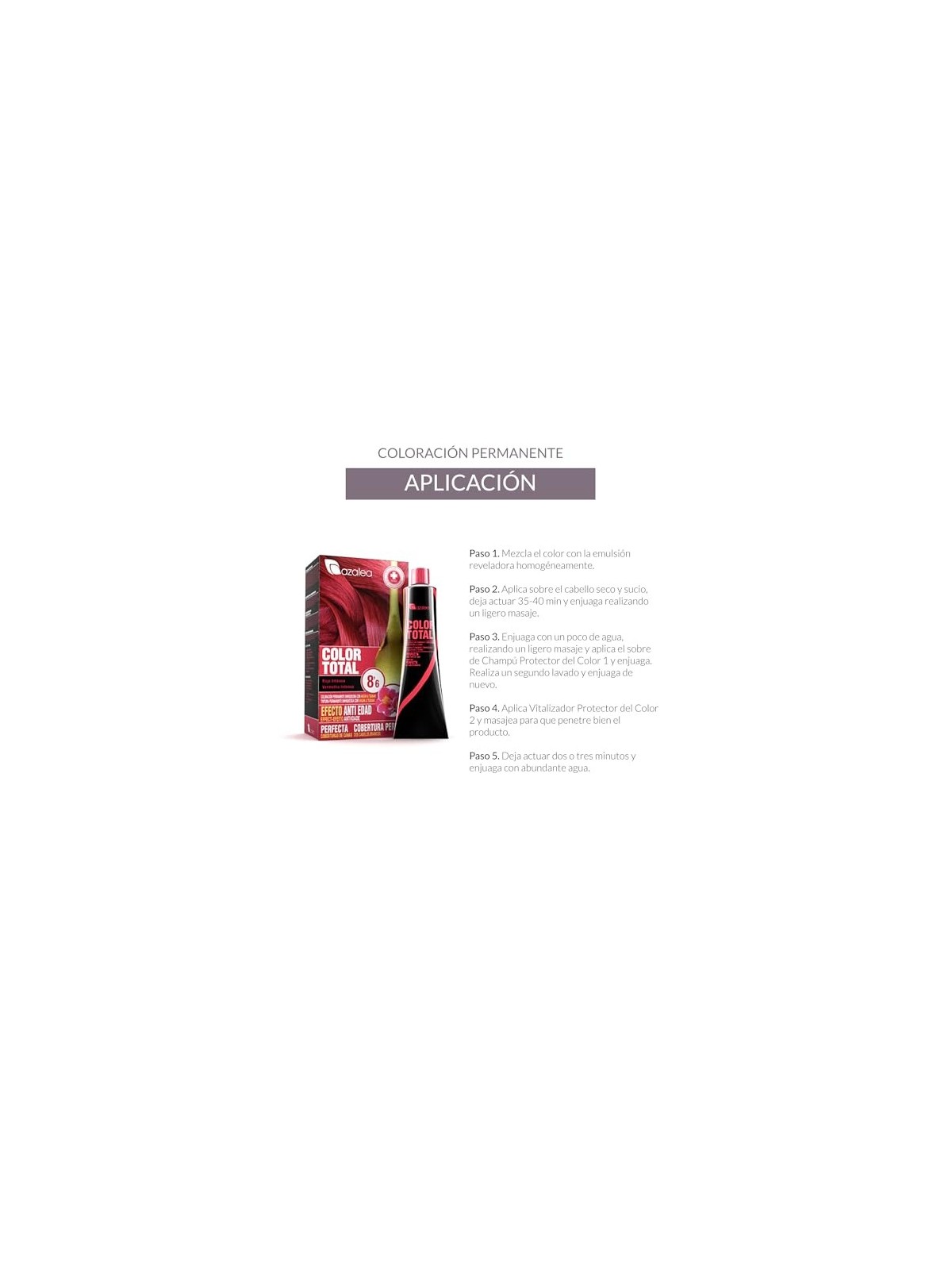 Azalea COLOR TOTAL 86rojo intenso 1 unit donna
