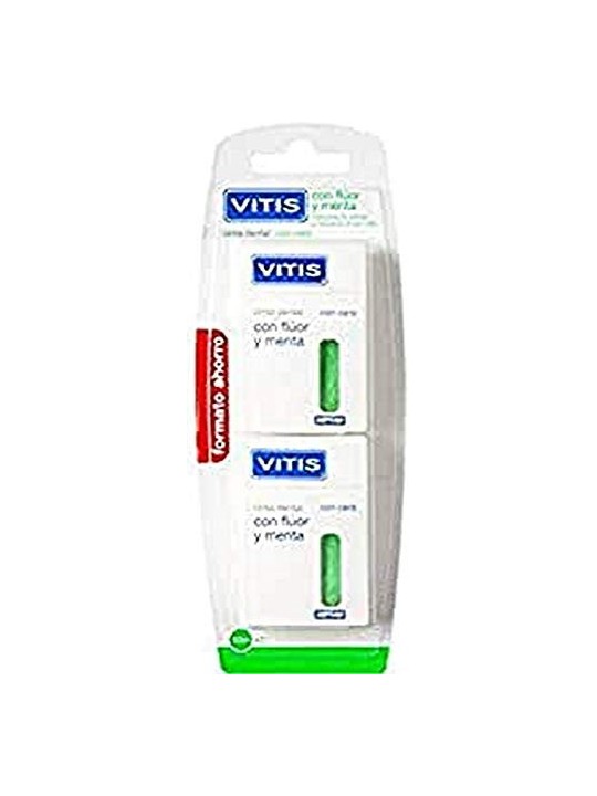 VITIS Vitis Filo Dentale con Fluoruro e Menta Duo 2 Unit Unisex