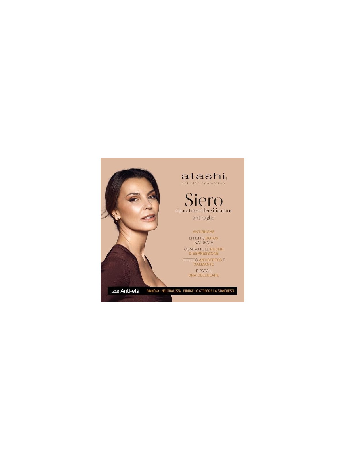 Atashi CELULLAR COSMETIC siero riparatore redensificante antirughe 50ml donna