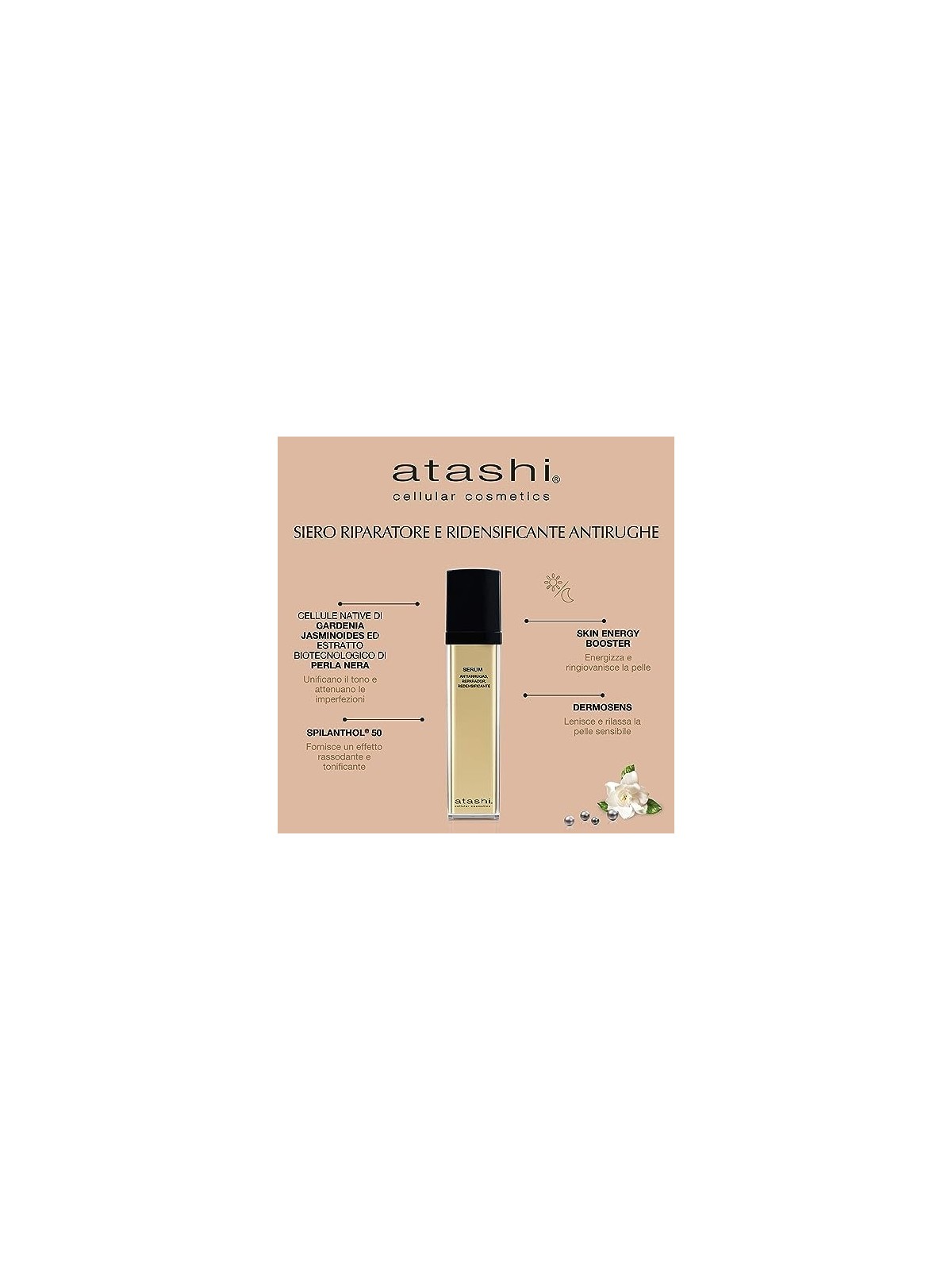 Atashi CELULLAR COSMETIC siero riparatore redensificante antirughe 50ml donna