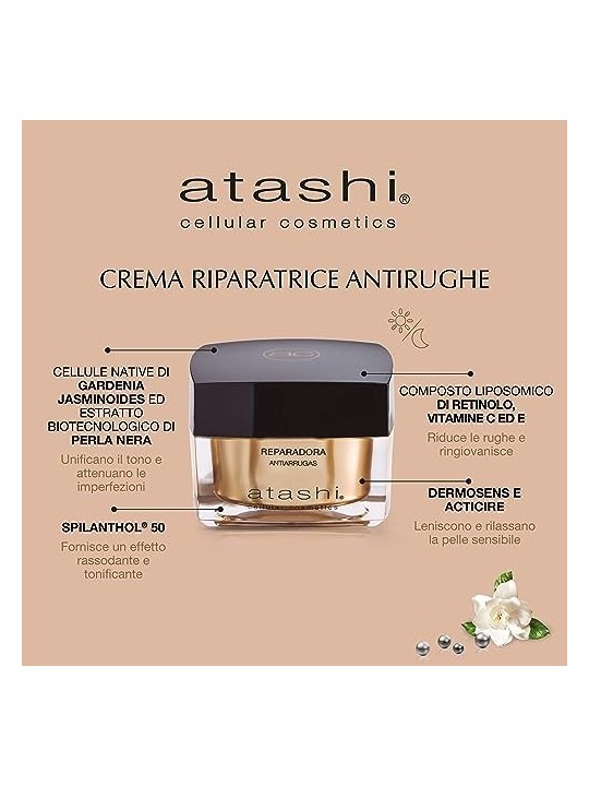 Atashi COSMETICO CELLULARE riparatore antirughe 50ml donna
