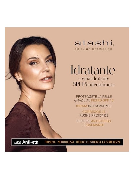 Crema idratante e ridensificante SPF15 per donna Atashi CELULLAR COSMETIC 50ml