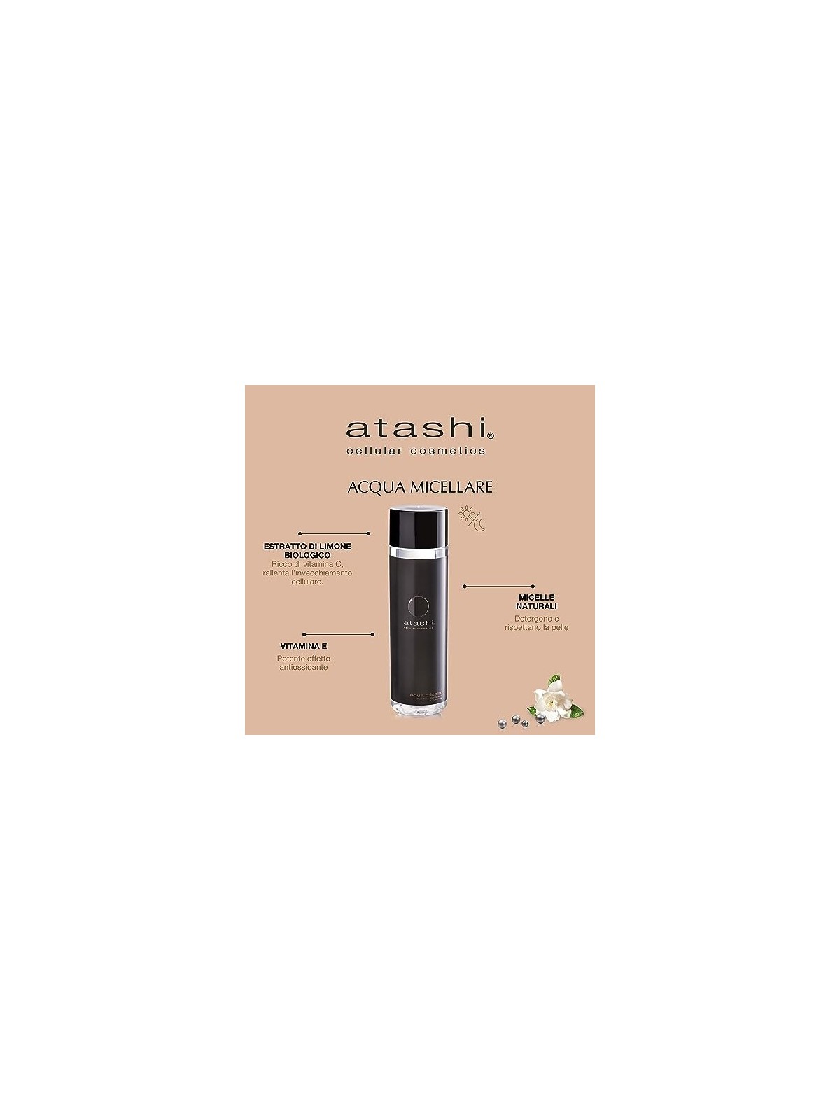 Micellare Atashi CELLULAR COSMETIC 250ml: pulizia efficace per tutti