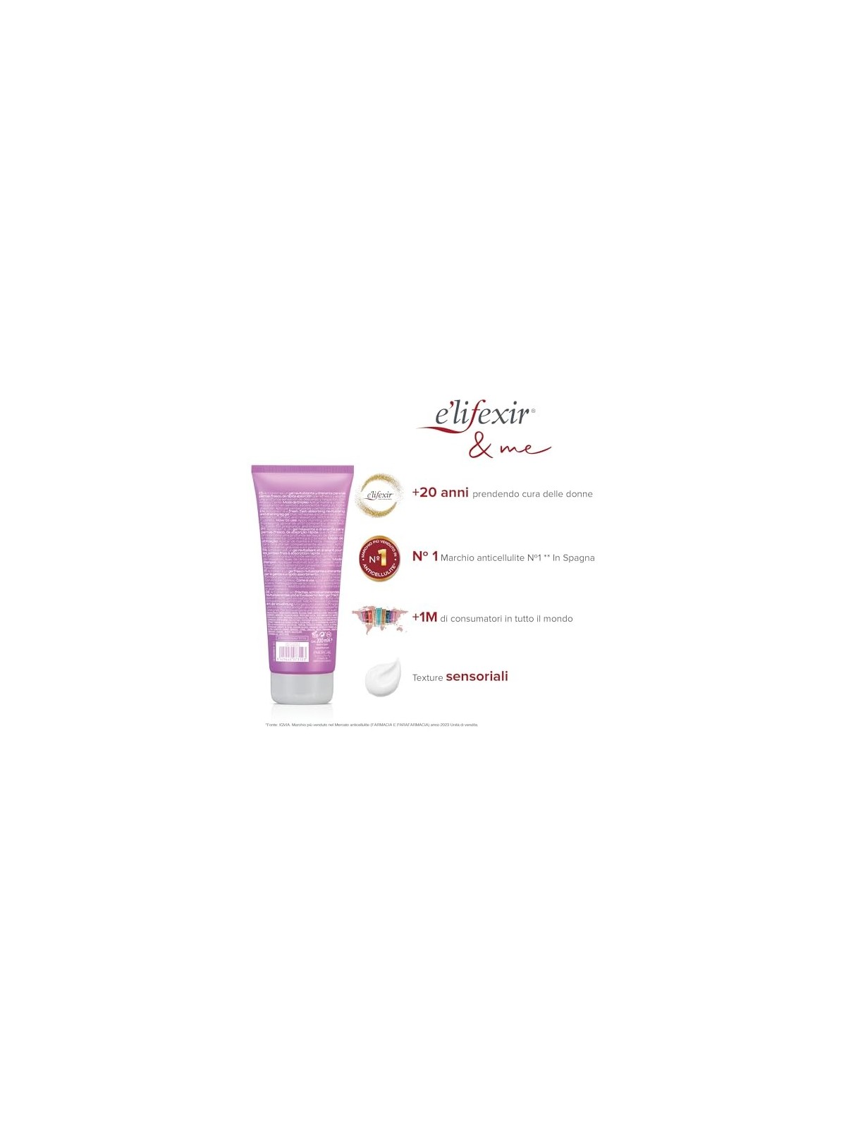 Gel rivitalizzante E'Lifexir per Gambe Stanche Actidren 200ml unisex