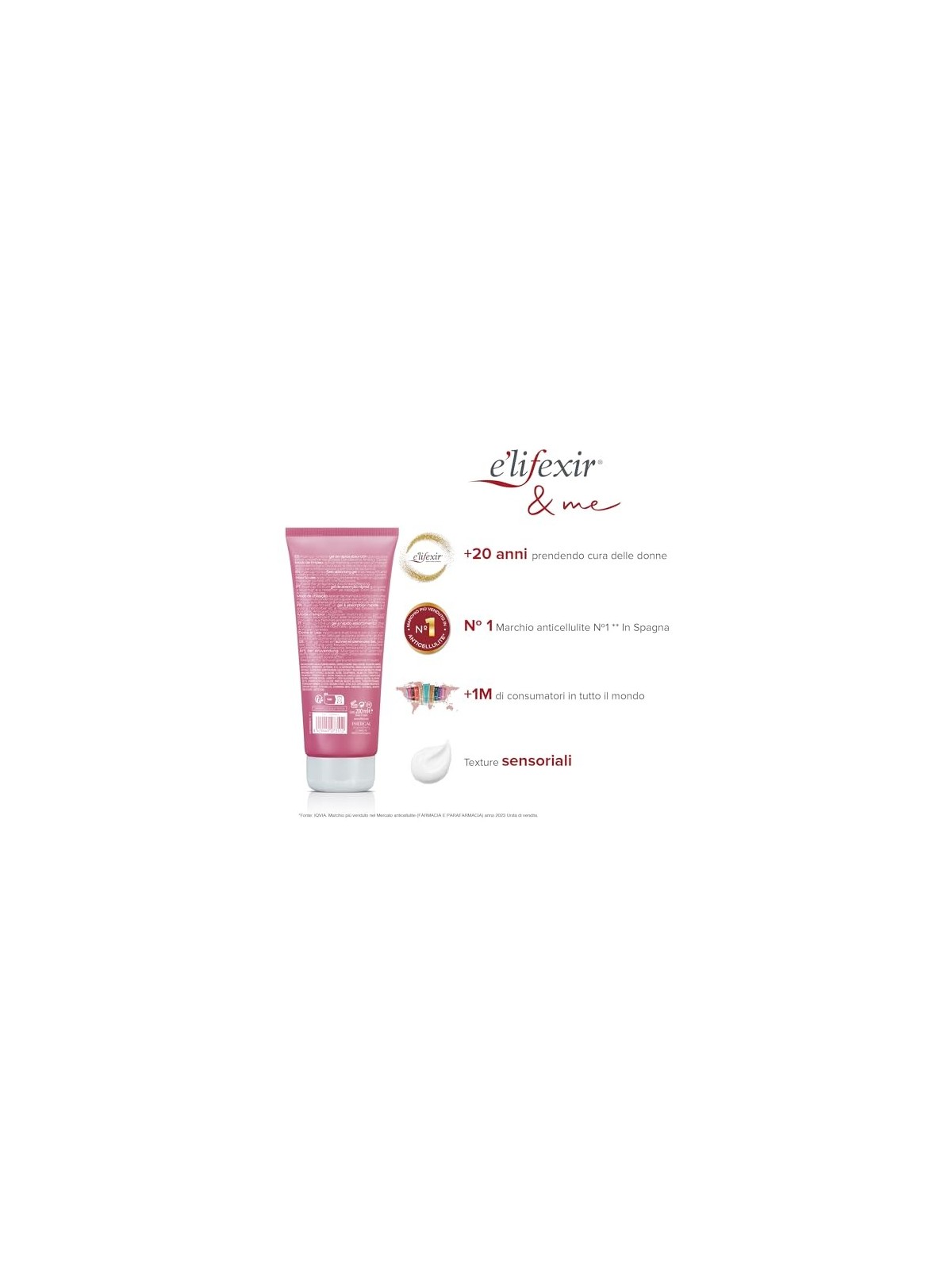 Gel snellente unisex E'Lifexir Culo 10 Multiactive Sculptor 200ml