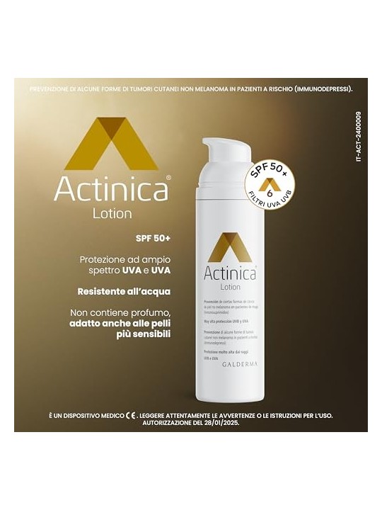 Actinica LOTION ACTINICA prevenzione cancro cutaneo 80ml unisex