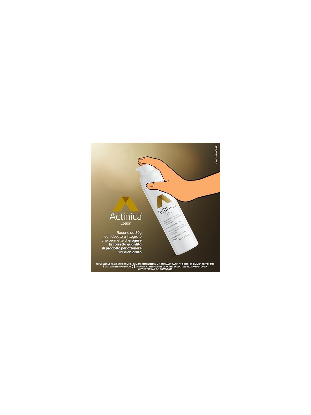 Actinica LOTION ACTINICA prevenzione cancro cutaneo 80ml unisex