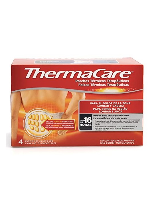 Fasce Autoriscaldanti per Schiena e Lombare THERMACARE 4 Unitï¿½ï¿½ Unisex