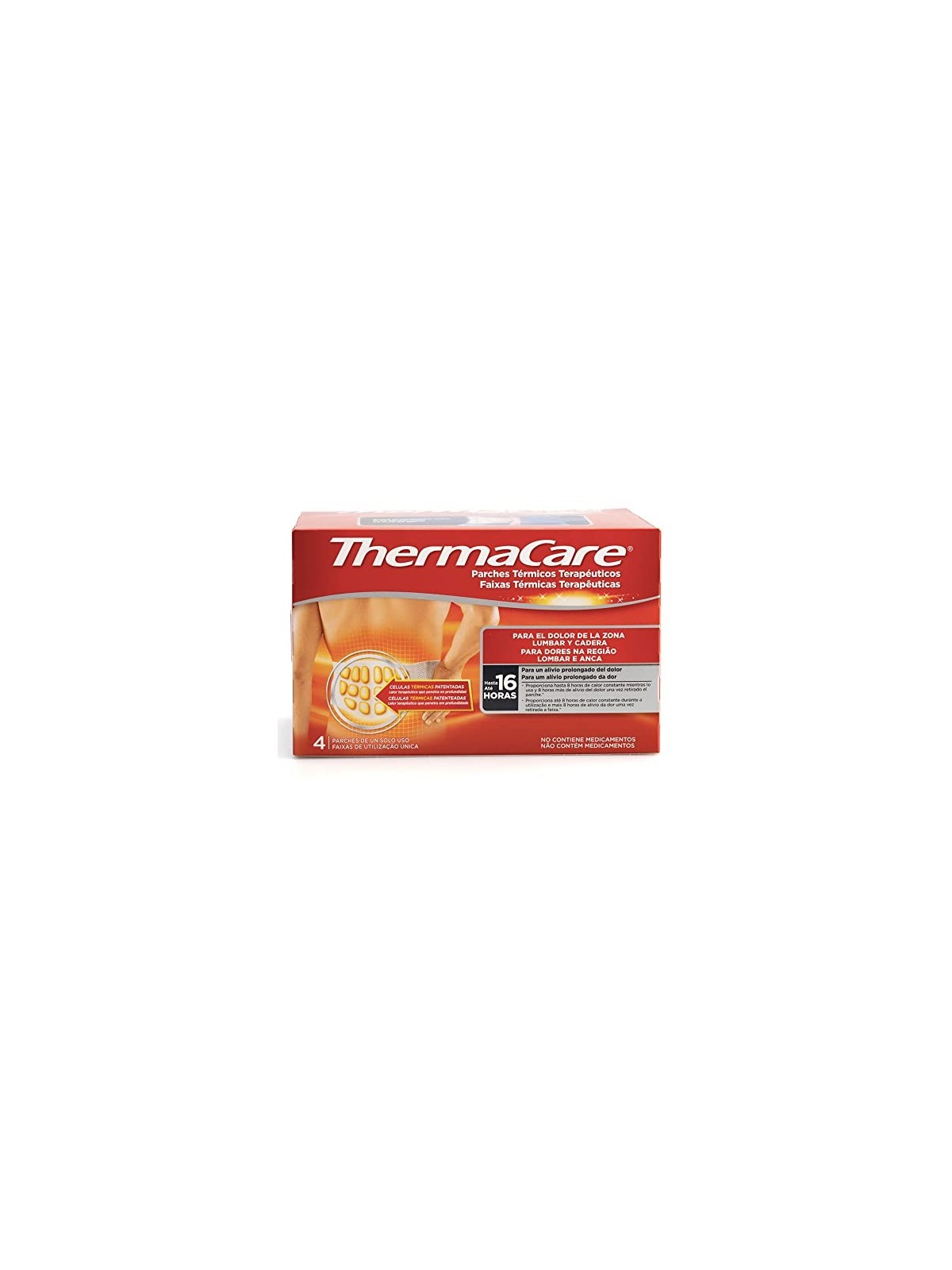Fasce Autoriscaldanti per Schiena e Lombare THERMACARE 4 Unitï¿½ï¿½ Unisex