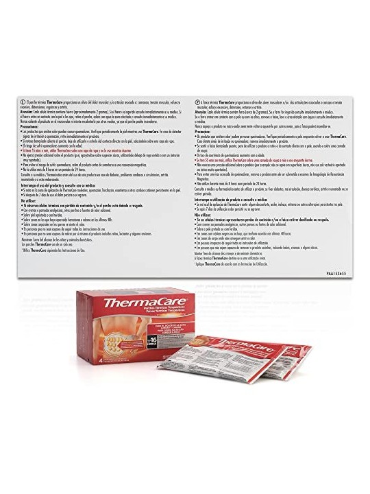 Fasce Autoriscaldanti per Schiena e Lombare THERMACARE 4 Unitï¿½ï¿½ Unisex