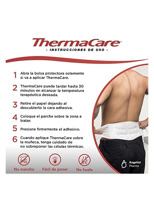 Fasce Autoriscaldanti per Schiena e Lombare THERMACARE 4 Unitï¿½ï¿½ Unisex