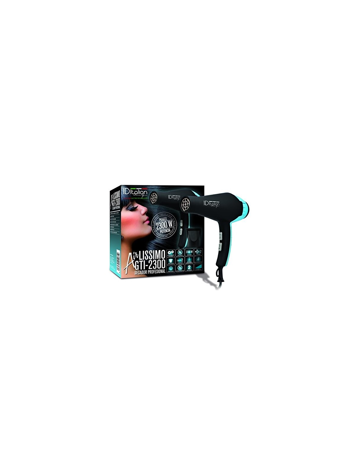 Id Italian AIRLISSIMO GTI 2300 asciugacapelli blu 1 unit donna