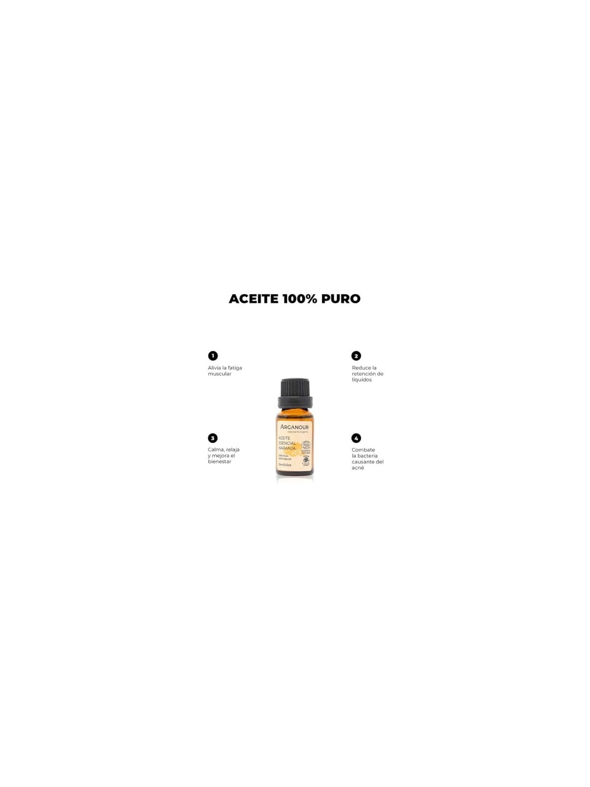 Arganour OLIO ESSENZIALE di arancia 15 ml Unisex