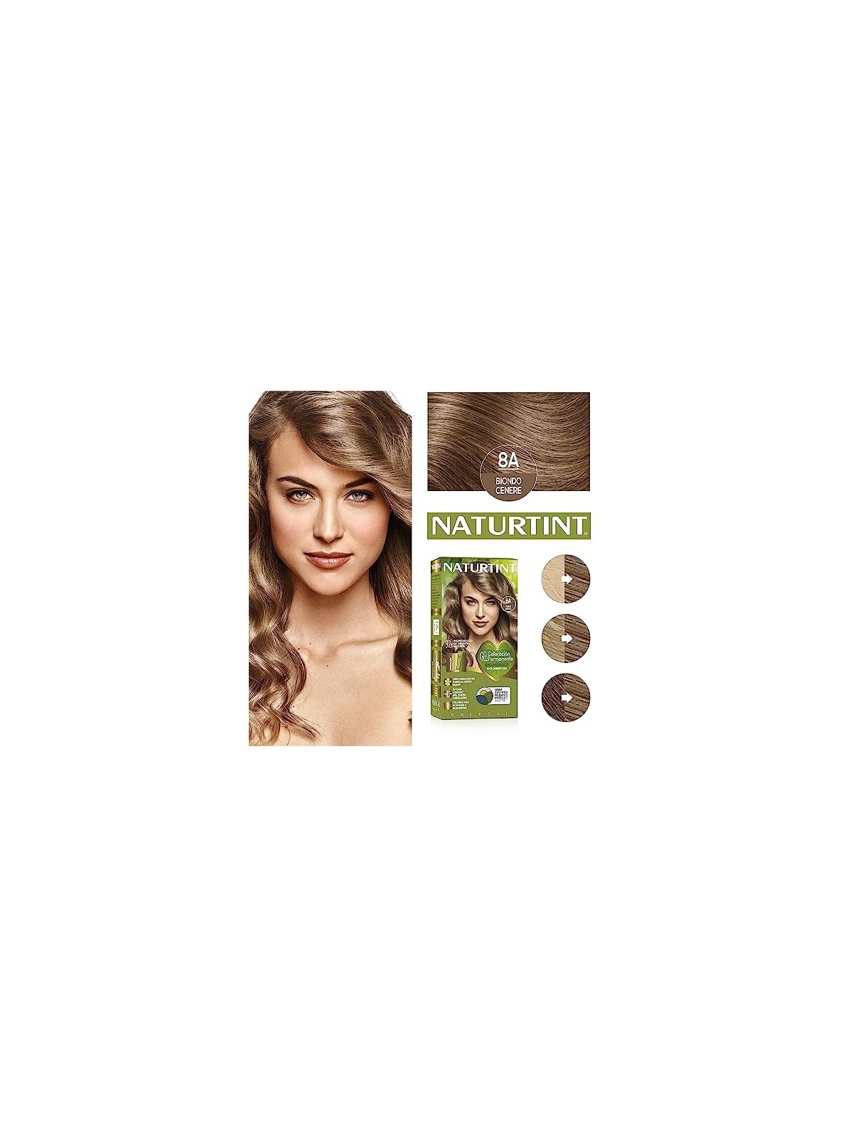 Naturtint 8A biondo cenere 170ml donna