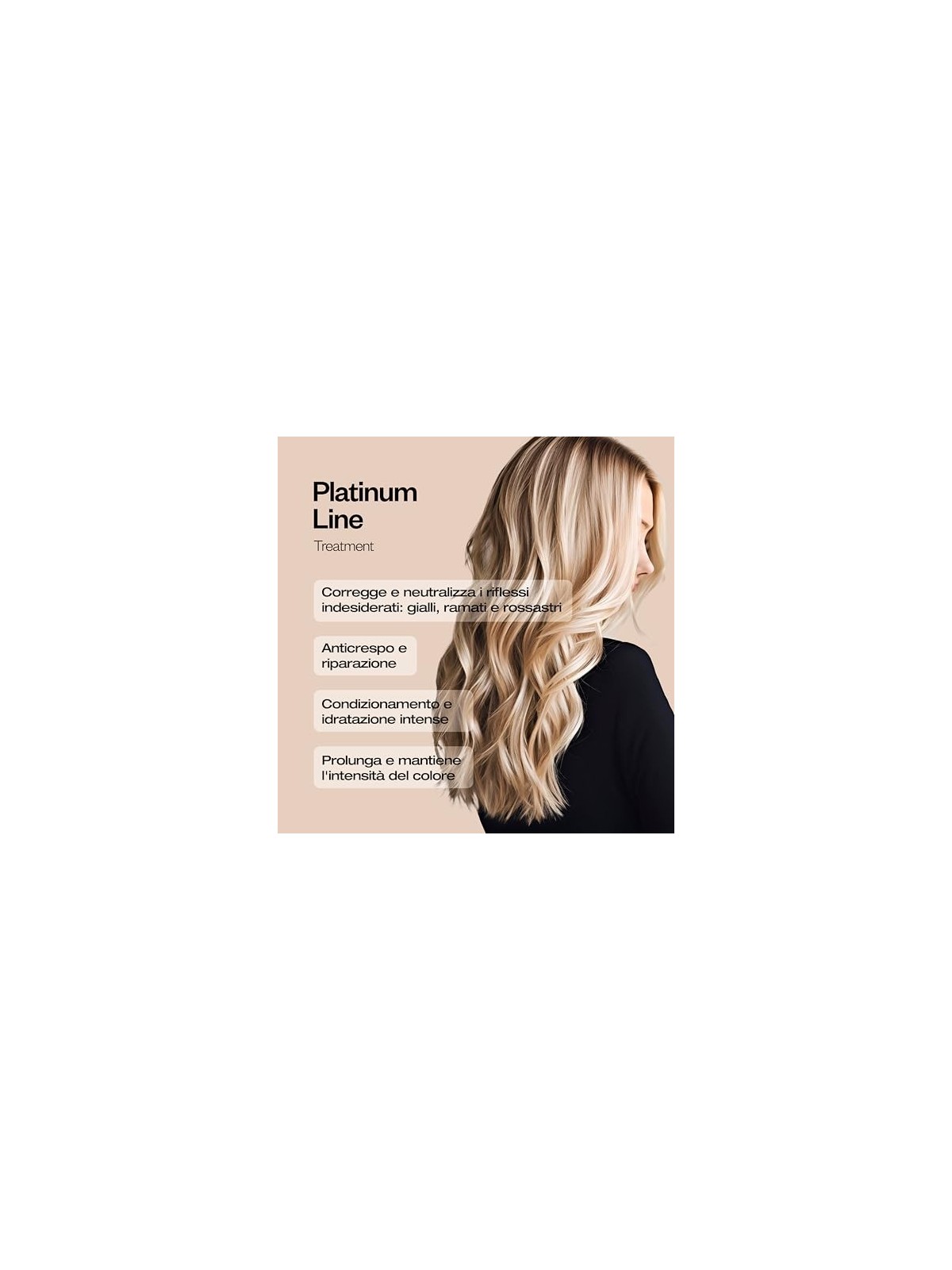Balsamo capelli platino, nasconde sfumature gialle 200ml donna