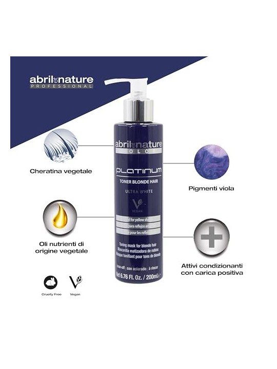 Balsamo capelli platino, nasconde sfumature gialle 200ml donna