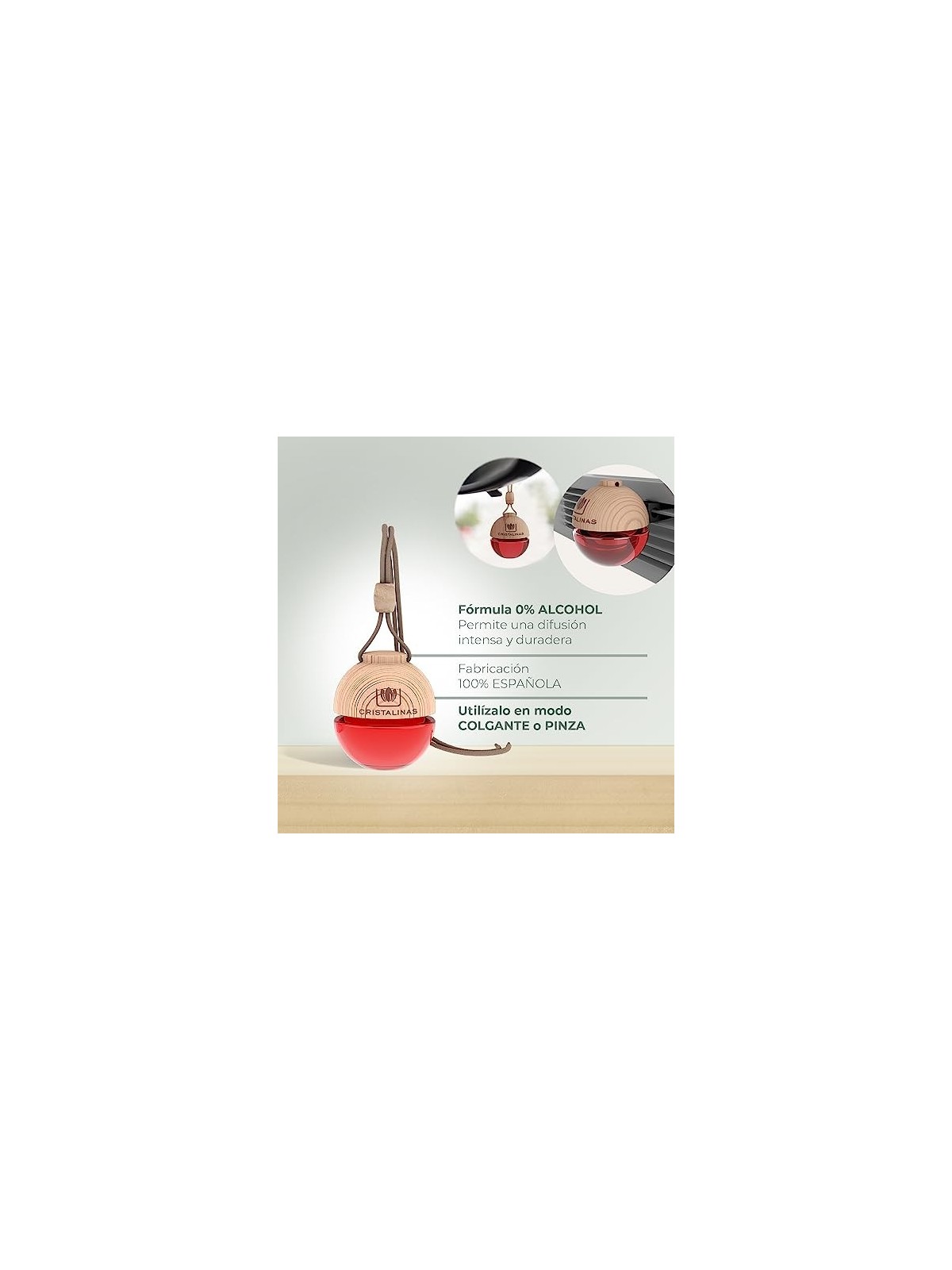CRISTALINAS Deodorante per Auto Aroma Pulito 0 6ml Unisex