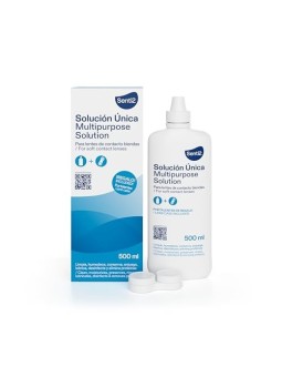 La soluzione unica con acido ialuronico Senti2 ï¿½ï¿½NICA per lenti a contatto da 500 ml