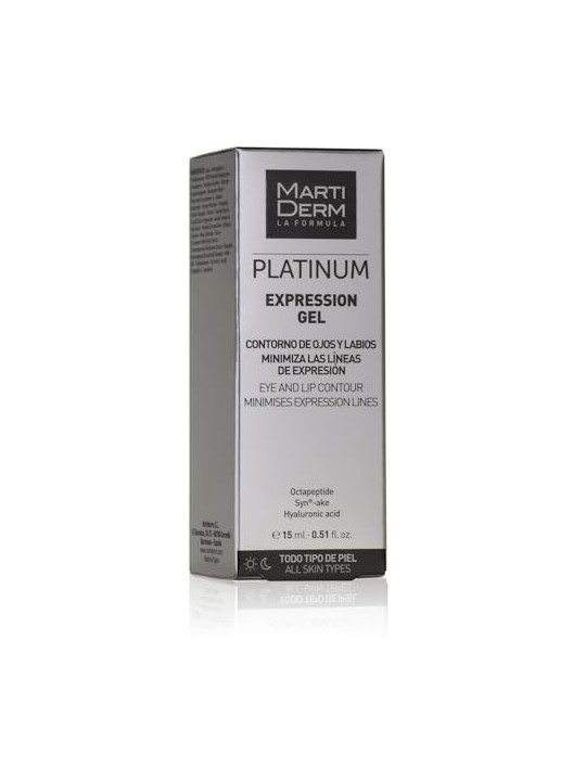 Gel contorno occhi e labbra Martiderm PLATINUM EXPRESSION 15ml unisex