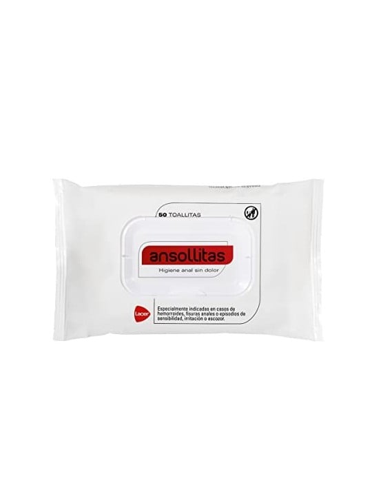 Lacer Ansollitas Salviette per lIgiene Anale 50 Unit Unisex