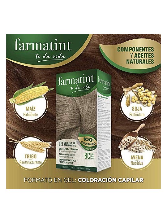 Farmatint GEL colorazione permanente 8cbiondo chiaro cenere 5 unit unisex
