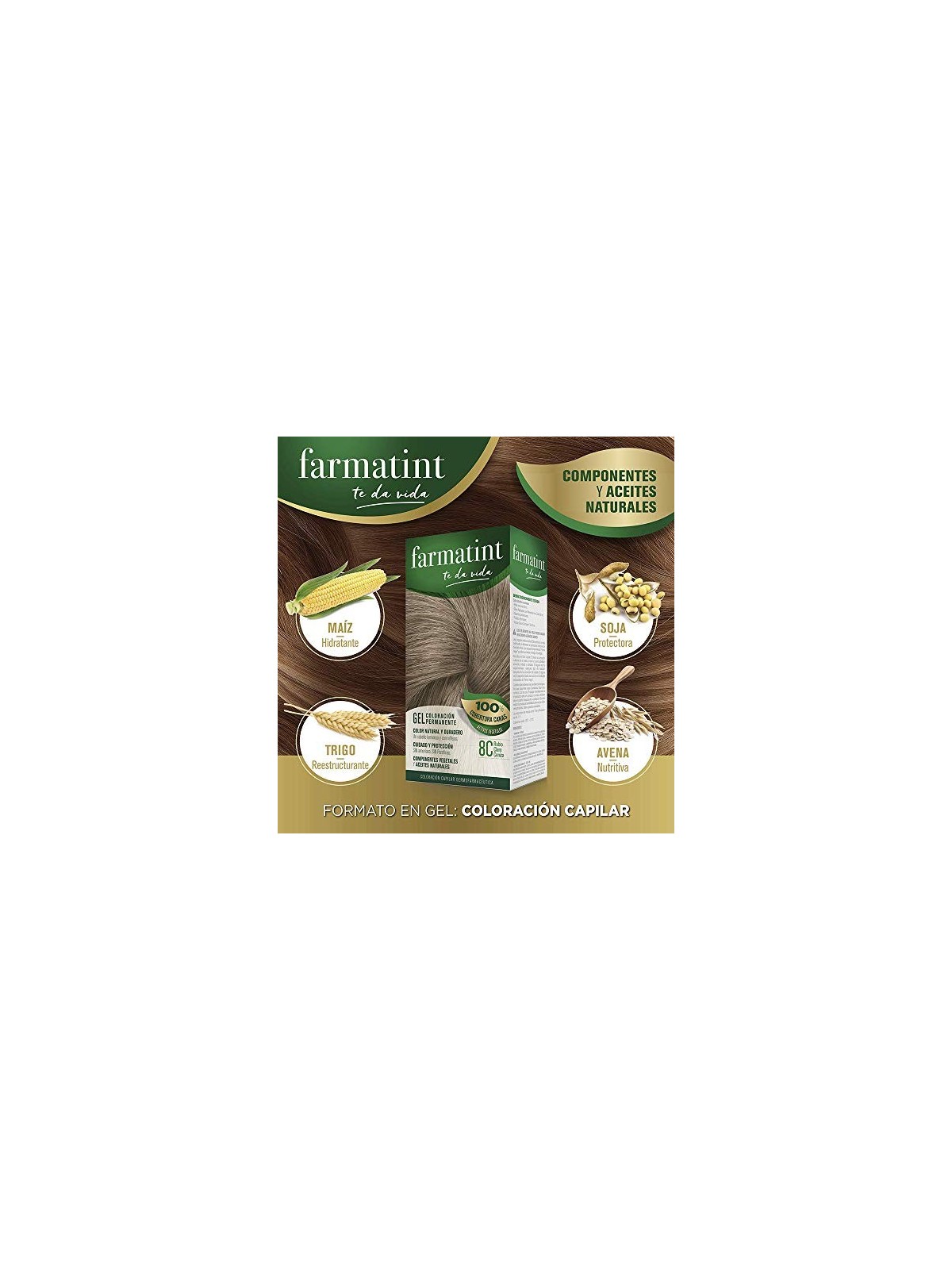 Farmatint GEL colorazione permanente 8cbiondo chiaro cenere 5 unit unisex