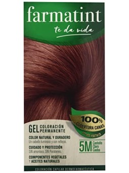 Farmatint GEL colore permanente 5mcastao chiaro mogano 5 unit unisex