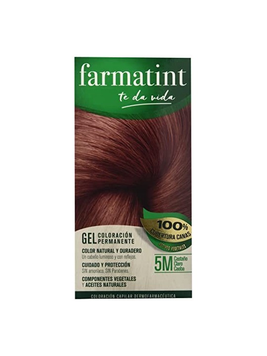 Farmatint GEL colore permanente 5mcastao chiaro mogano 5 unit unisex