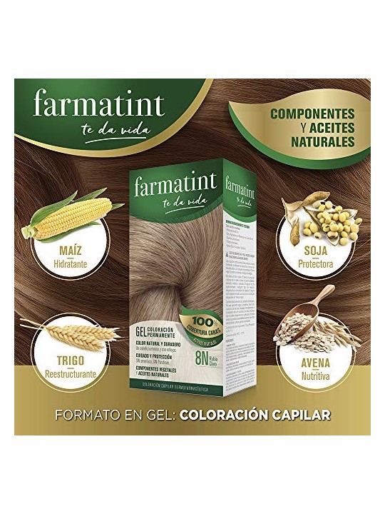 Farmatint GEL colorazione permanente 8nbiondo chiaro 5 unit unisex