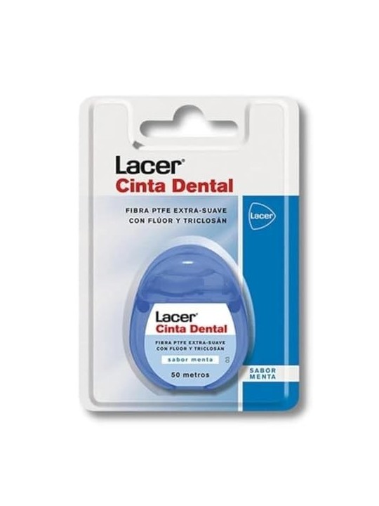 Cinta dentale PTFE menta 50m Lacer