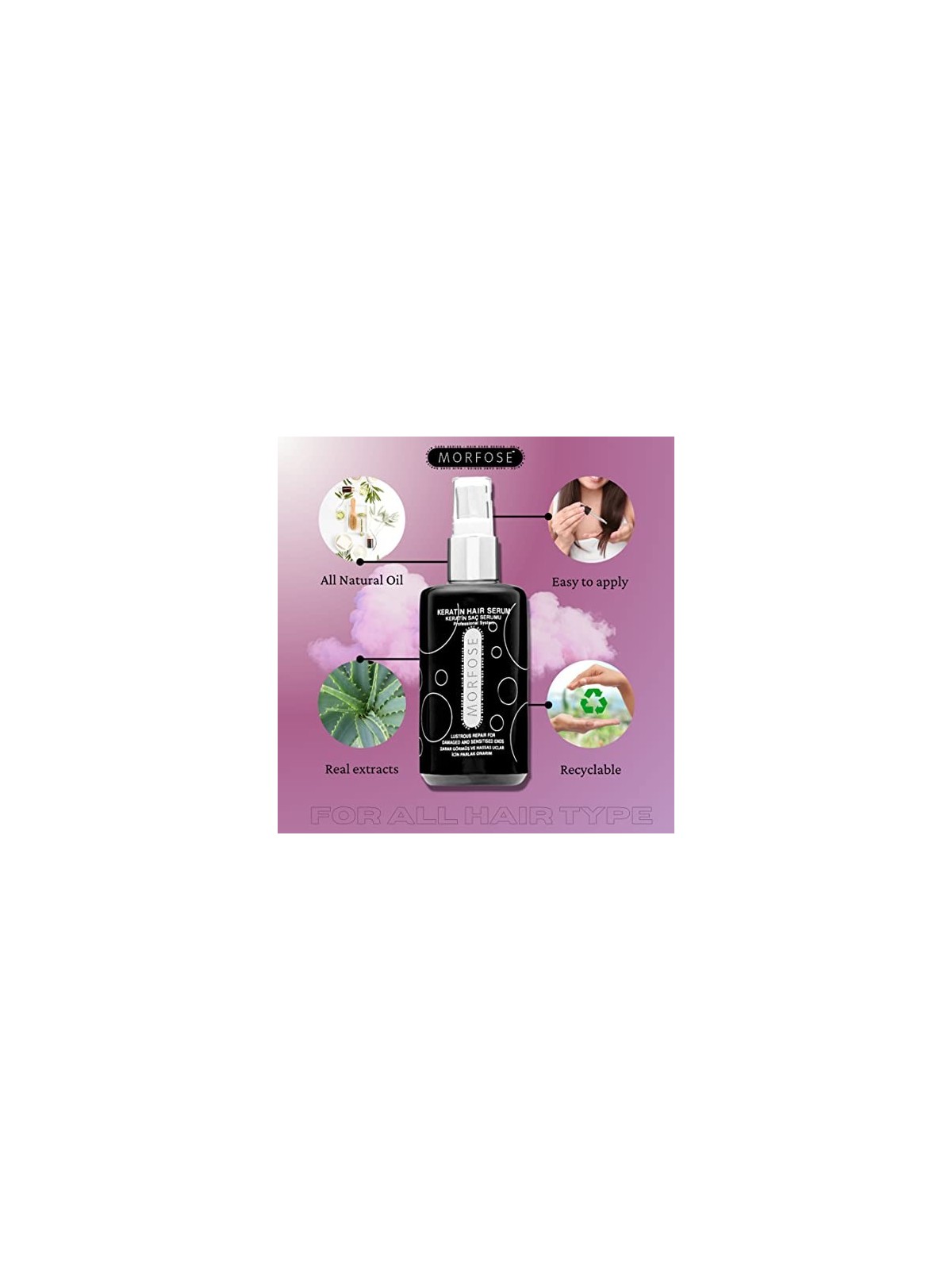 Keratin Hair Serum siero per capelli alla cheratina 75ml