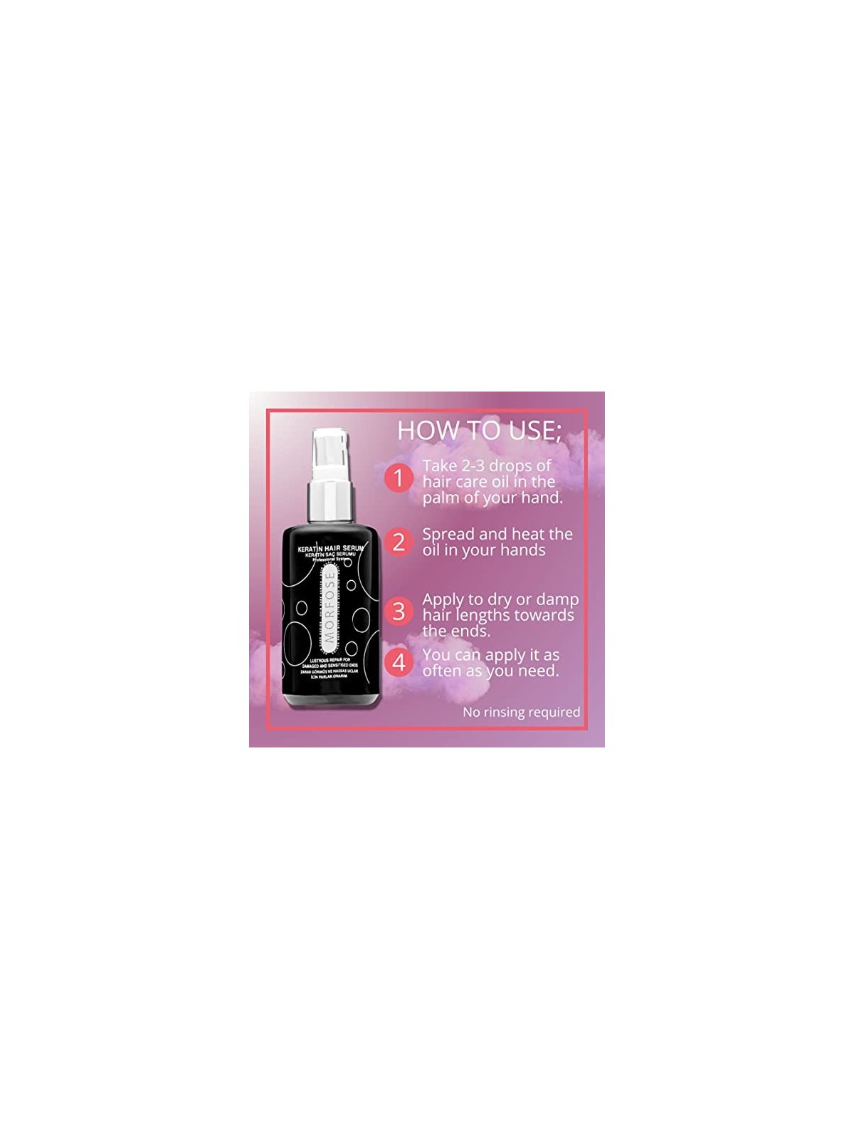 Keratin Hair Serum siero per capelli alla cheratina 75ml