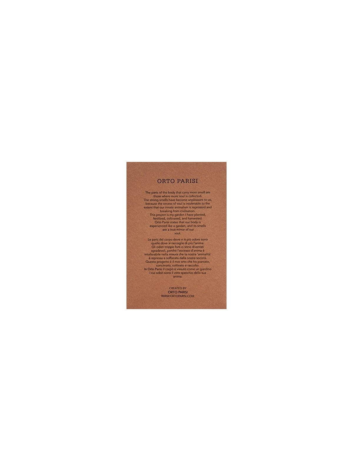 Orto Parisi Stercus Perfume unisex 50ml