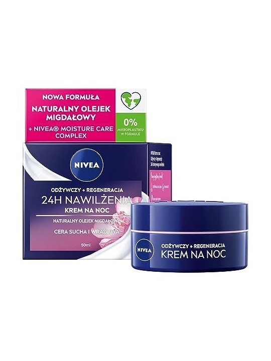 Crema Notte Nutriente Rigenerante per Pelli Secche e Sensibili 50 ml