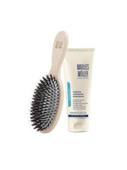 Set Marlies Mller Spazzola per Cuoio Capelluto Marine Moisture Shampoo Quotidiano Delicato senza Silicone Pulizia Profonda