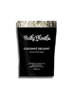 Scrub corpo al caffï¿½ï¿½ con aroma di noce di cocco