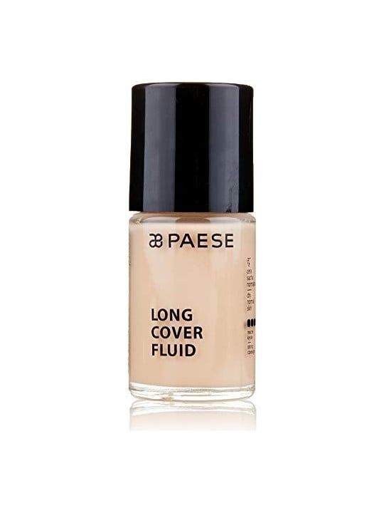 Fondotinta fluido coprente PAESE Long Cover 01 Light Beige 30ml