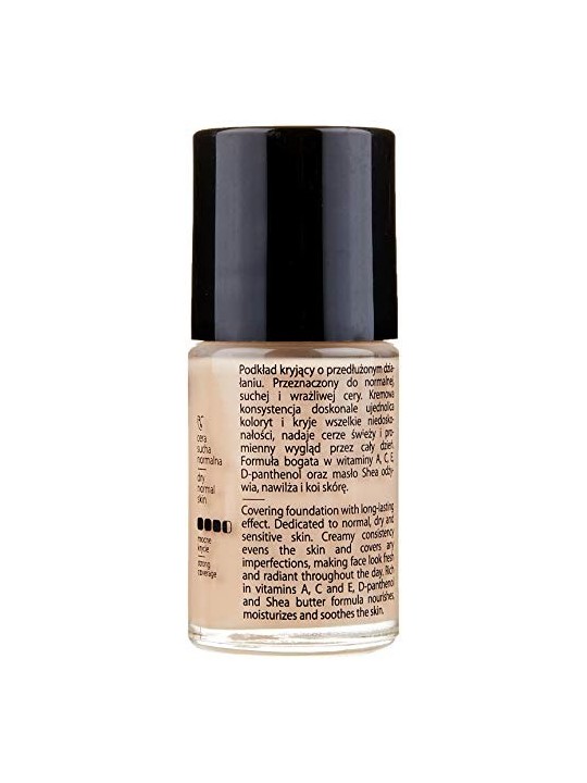 Fondotinta fluido coprente PAESE Long Cover 01 Light Beige 30ml