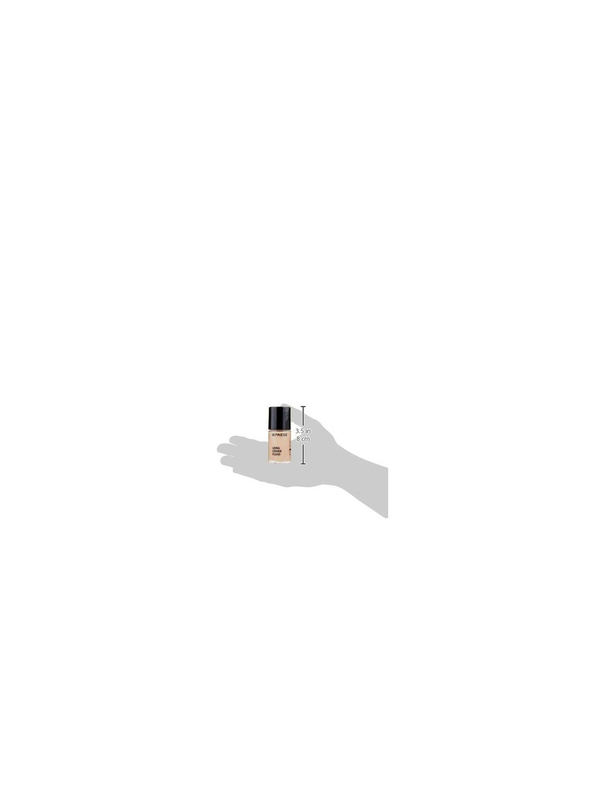 Fondotinta fluido coprente PAESE Long Cover 01 Light Beige 30ml