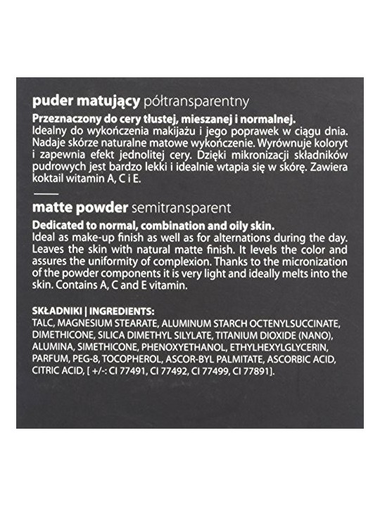 Cipria Semi-Trasparente Matte cipria semi-trasparente opacizzante 1A Warm Beige 9g