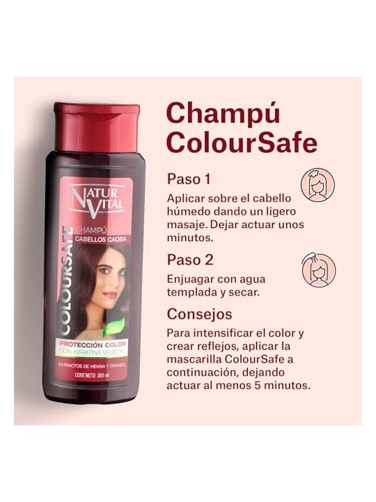 Natur Vital SHAMPOO COLORE mogano 300ml donna