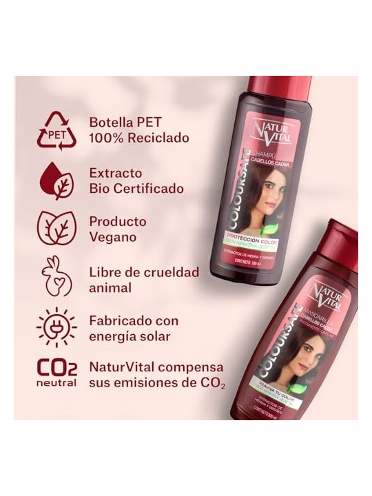 Natur Vital SHAMPOO COLORE mogano 300ml donna