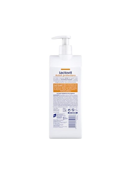 Lactovit ACTIVIT PROTECTOR latte corpo 400ml unisex