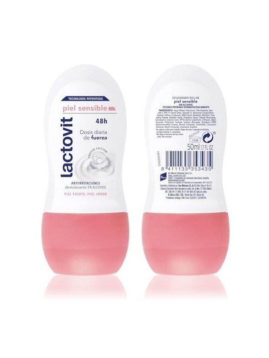 Lactovit DEODORANTE ROLLON SENSITIVE LACTOVIT 50ml unisex