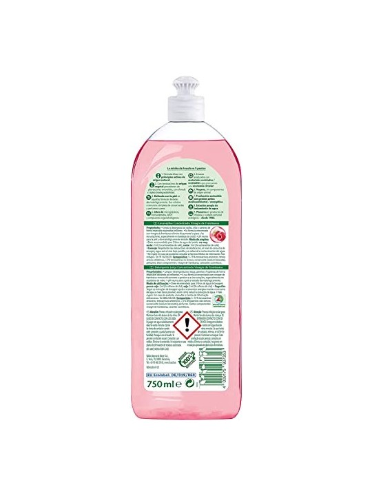 Frosch FROSCH ecologico detersivo per piatti lampone sgrassante 750ml unisex