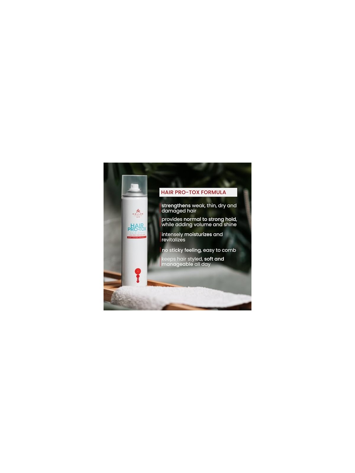 Kallos Spray KJMN ProTox per capelli donna 400ml