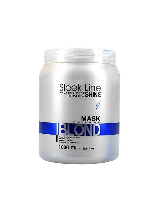Maschera per Capelli Biondi Sleek Line 1000ml