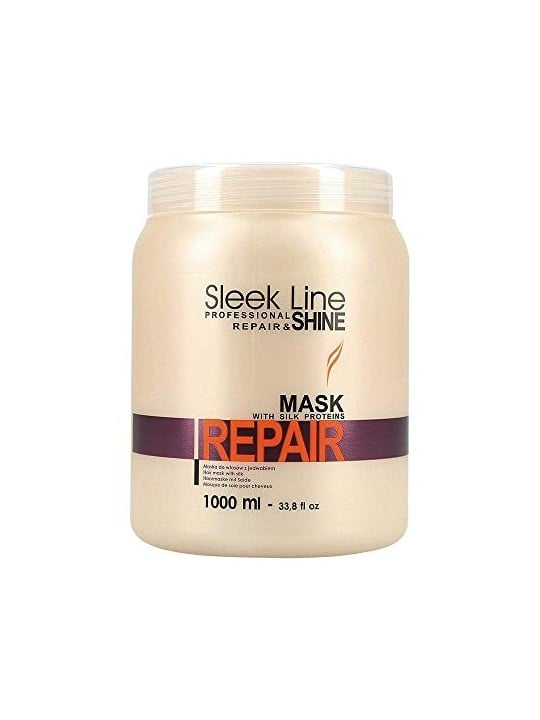 Sleek Line Repair Mask maschera con seta per capelli danneggiati 1000ml